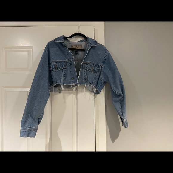 Denim crop jacket - Picture 2 of 4